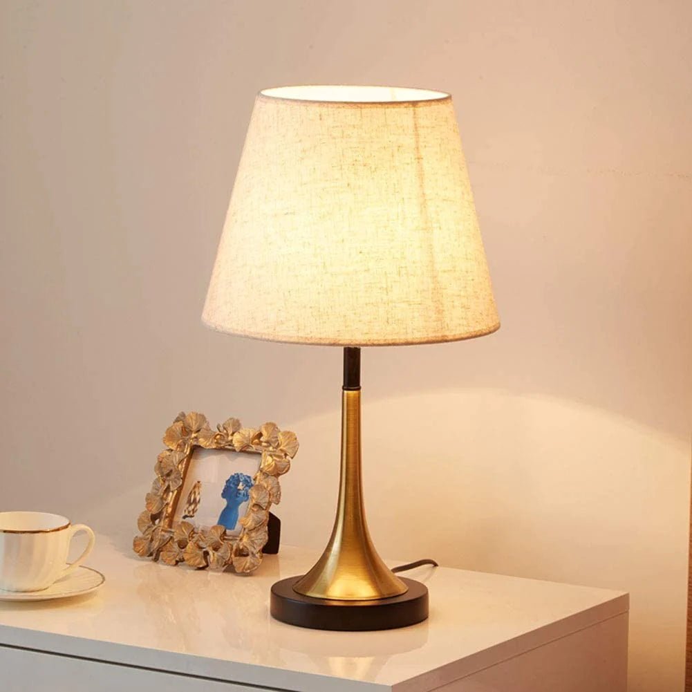 Brass & Black Table Lamp Homekode 