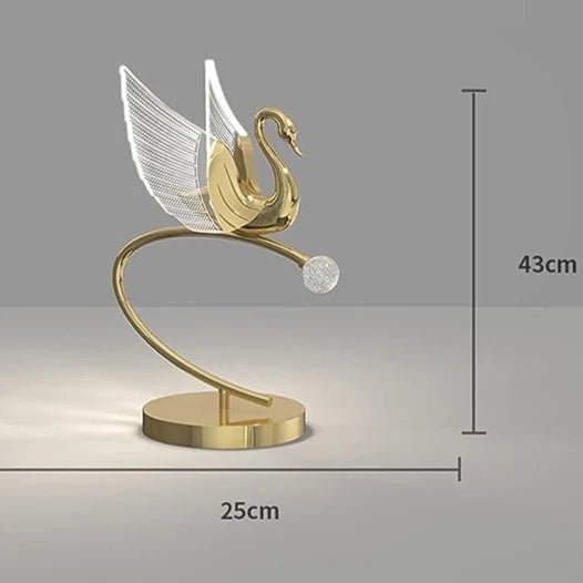 Gold Swan Table lamp Homekode 
