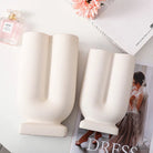 U-Shape Off-White Vase (Set of 2)