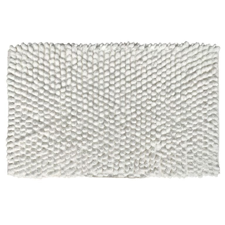 Bleach White 3D Cotton Bath Mat (60x90 CM)