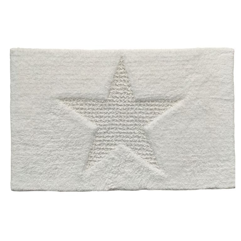 Star Bleach White Bath Mat (60x90 CM) Bathmat Homekode 