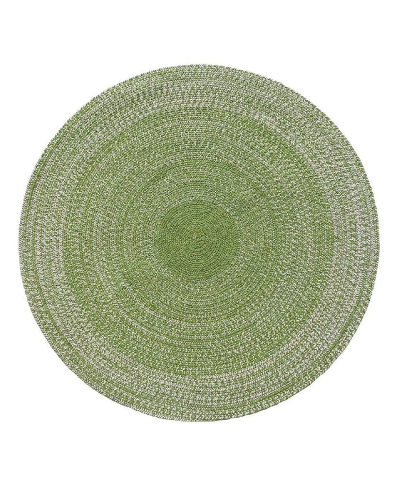 Green Braided Round Rug (3 Sizes Available) Braided -- Braided Rug Homekode 90 CM 
