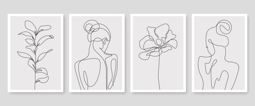 Floral Noir Wall Art