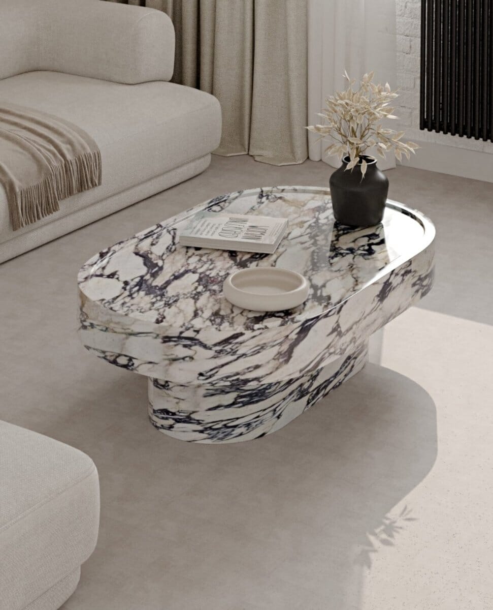 Arizona Viola Oval Coffee Table