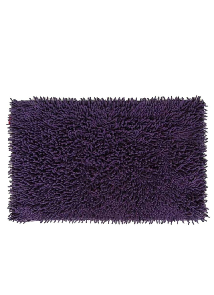 Purple Shaggy Bath Mat (50x80 CM) Bathmat Homekode 