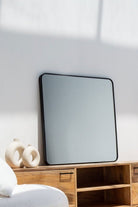 Black Rounded Corners Wall Mirror (3 Sizes)