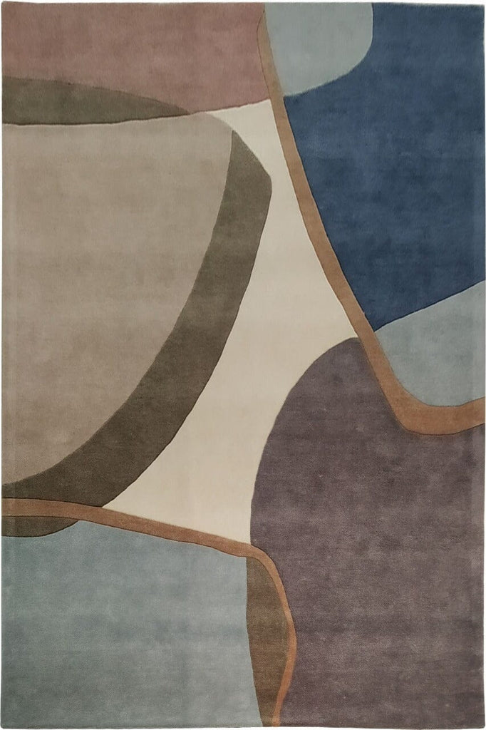 Harmony Gridscape - Neutral Handmade Carpet (200x300 CM)