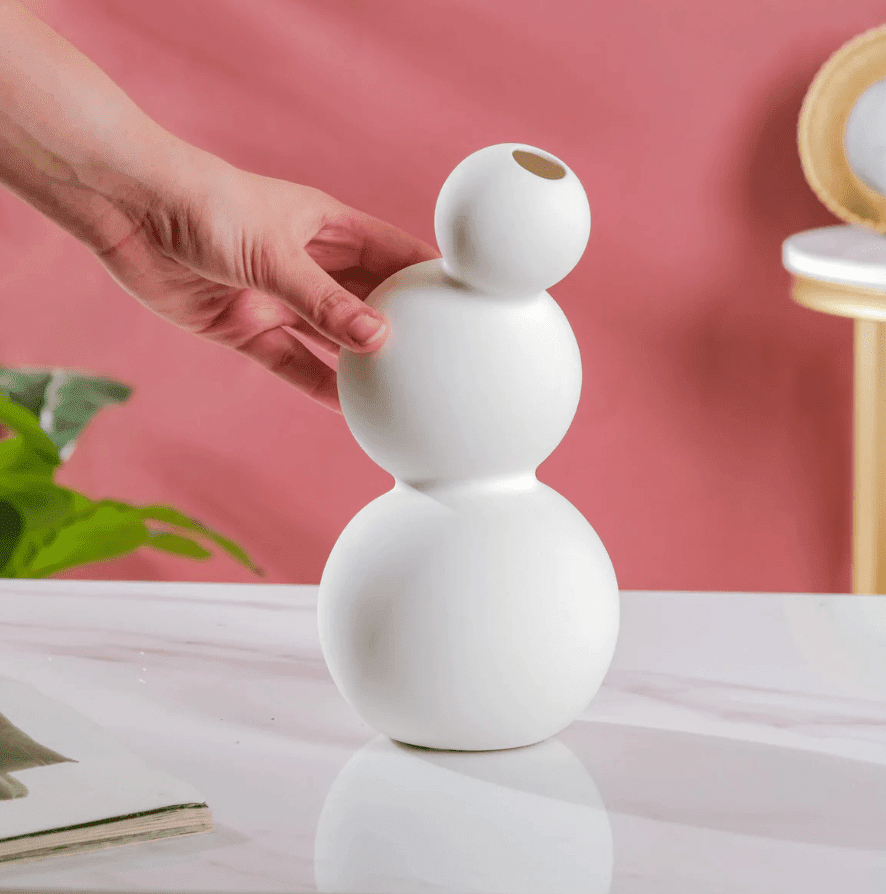 Ceramic 3 Bubbles Vase