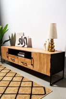 Two Drawers with Two Doors TV Console Homekode 