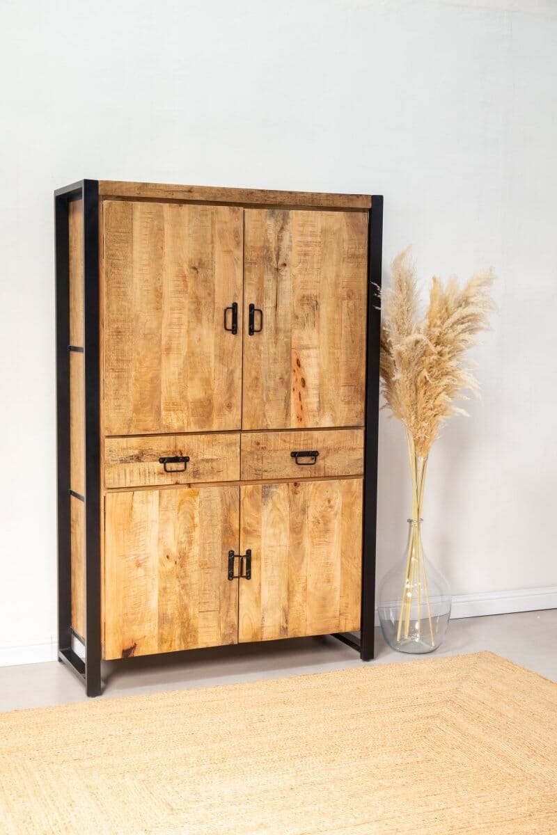 Imara Wooden Storage Cabinet Homekode 