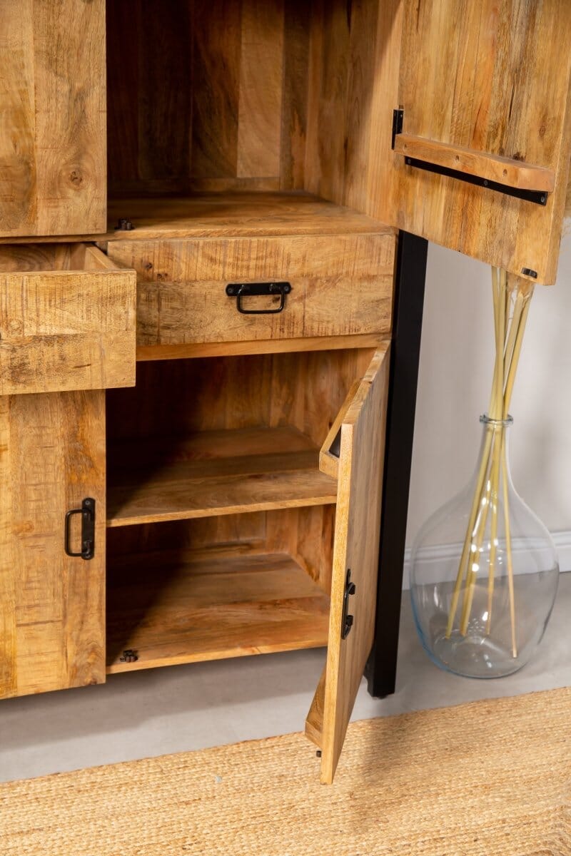 Imara Wooden Storage Cabinet Homekode 