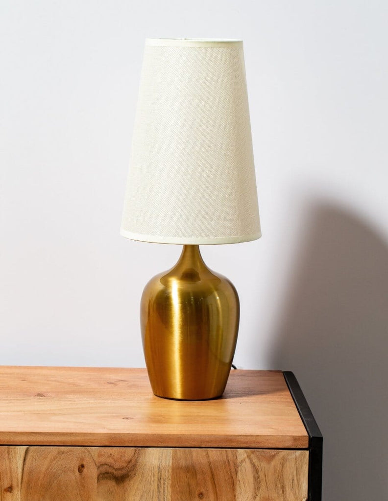 Gold Table Lamp with a Long Base Homekode 
