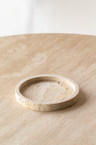 Travertine Round Tray With Borders (2 Sizes) Homekode 