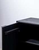 Black 3 Drawers & 3 Doors Sideboard Homekode 