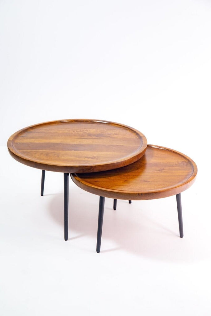 Cyra Nesting Wooden Coffee Table Coffee Tables Homekode 