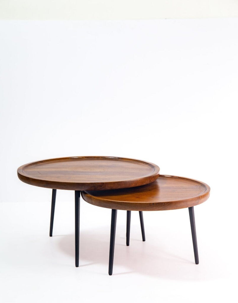 Cyra Nesting Wooden Coffee Table Coffee Tables Homekode 