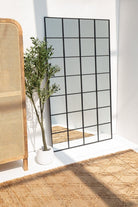 Freya XL Black Rectangular Window Mirror (210x120 CM) Mirrors Homekode 