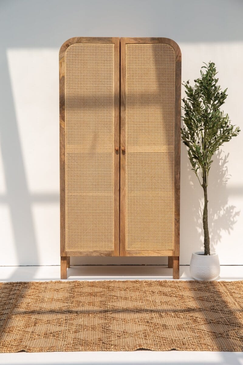 Azura Rattan Door Arch Top Cabinet Homekode 