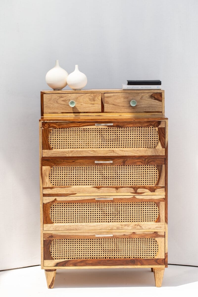 Aspen 6 Drawers Wooden Cabinet Homekode 