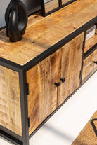 Indiana Industrial Wooden TV Unit Homekode 