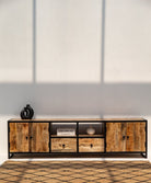 Indiana Industrial Wooden TV Unit Homekode 