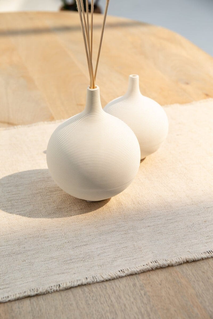 Minimalist Round Shape Ceramic Vase (3 Sizes)