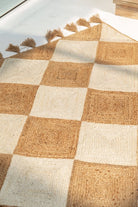 Lozenge Bleach - Natural Jute Rug (4 Sizes)