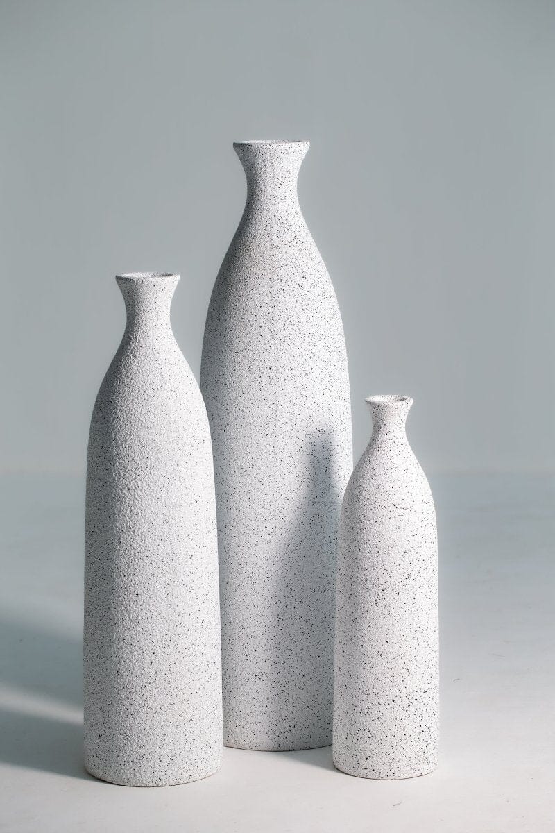 Alba rative White Vase (4 Sizes)