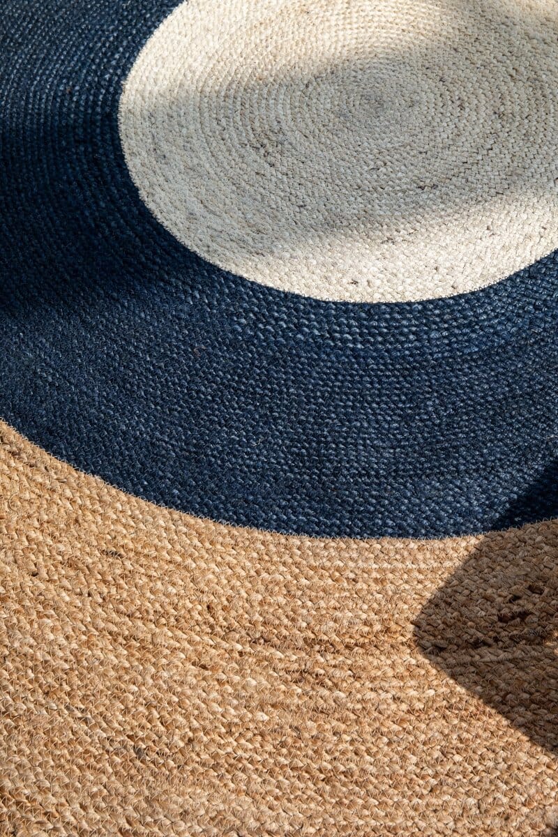 Maritime Tranquility - Braided Jute Round Rug (200 CM)