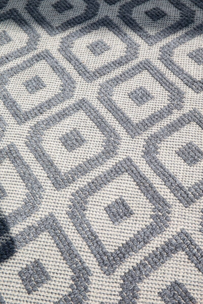 Mystic Weave - Pattern Natural Beige & Grey Woven Rug (2 Sizes)
