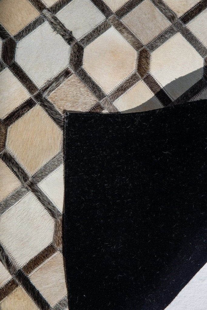 Neutral Multi-Color Leather Rug (4 Sizes)