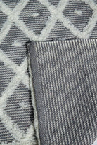 White Diamonds - Grey Woven Rug (6 Sizes)