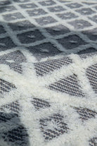 White Diamonds - Grey Woven Rug (6 Sizes)