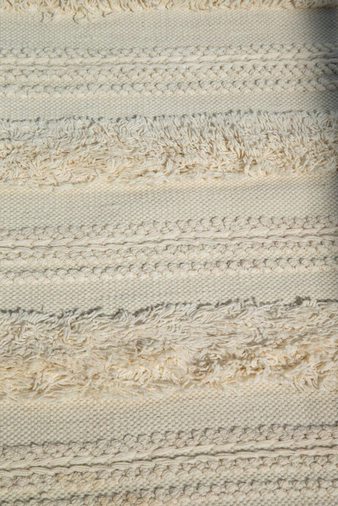 Creamy Fringes Wool Rug (2 Sizes)