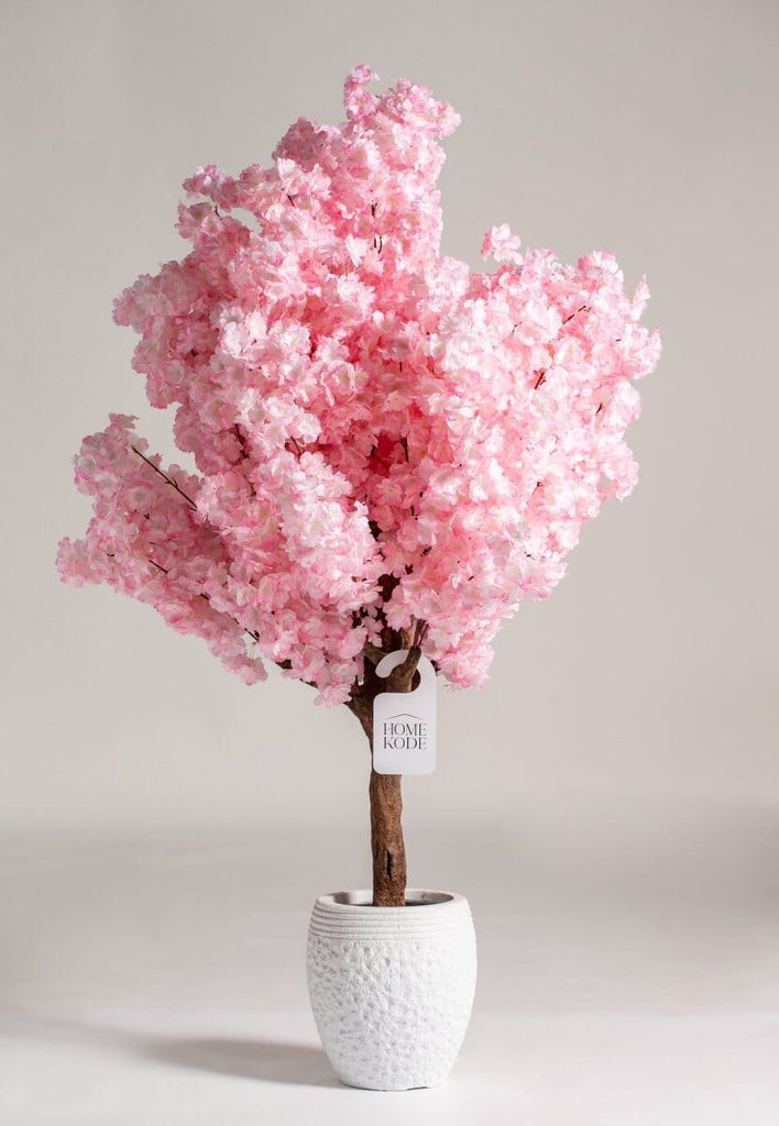 Pink Cherry Blossom Artificial Faux Tree - HomeKode