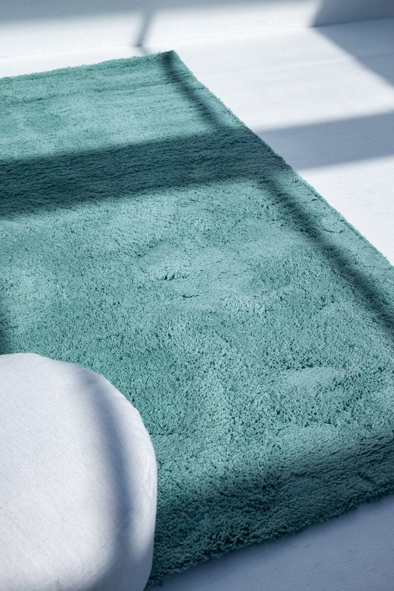 Shaggy Green Rug Homekode 