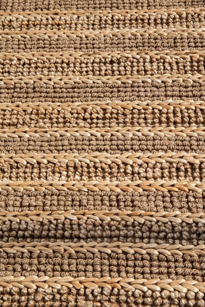 Natural Lines - Linear Jute Woven Rug (4 Sizes)