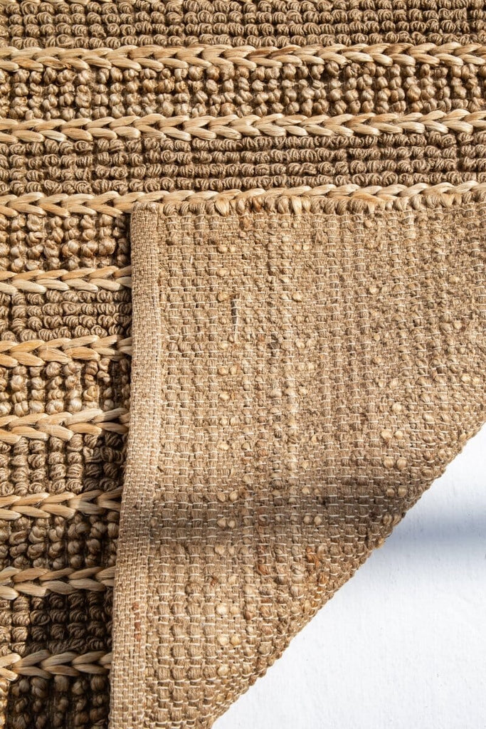 Natural Lines - Linear Jute Woven Rug (4 Sizes)