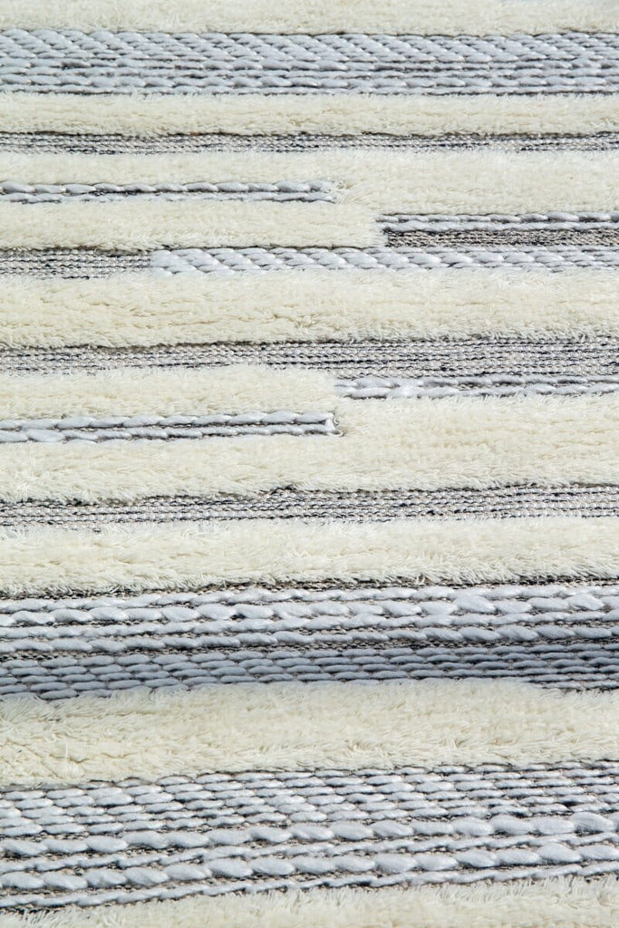 Harmony Spectrum - Multicolored Cream and Gray Woven Rug (4 Sizes)