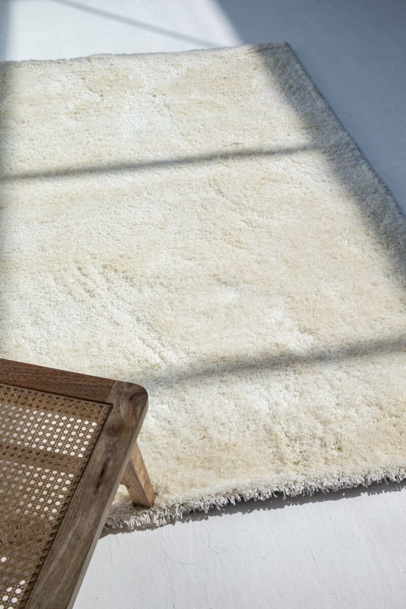 Shaggy Off White Rug (4 Sizes) Homekode 