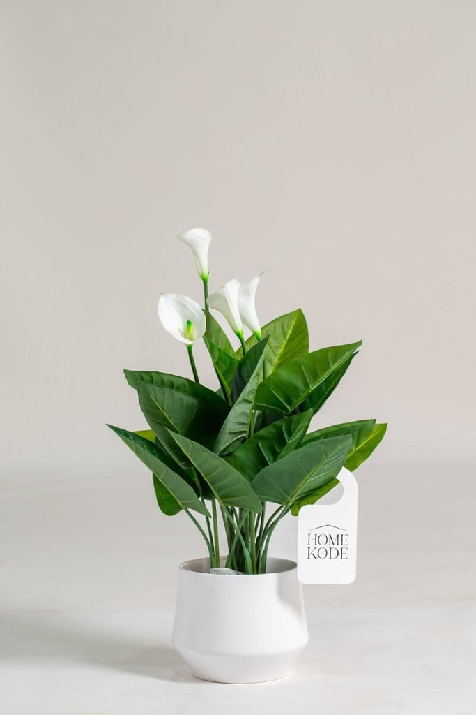 Arum Lily Artificial Plant (Pot not included) Homekode 