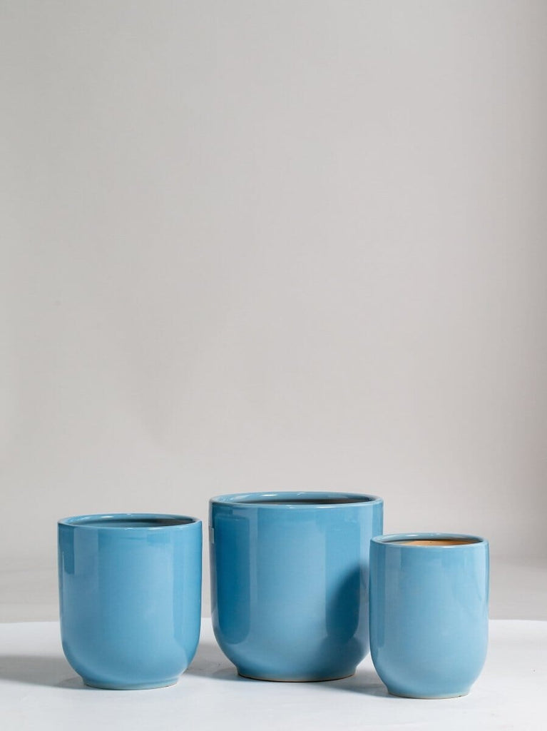Blue Ceramic Plant pot (3 Sizes)