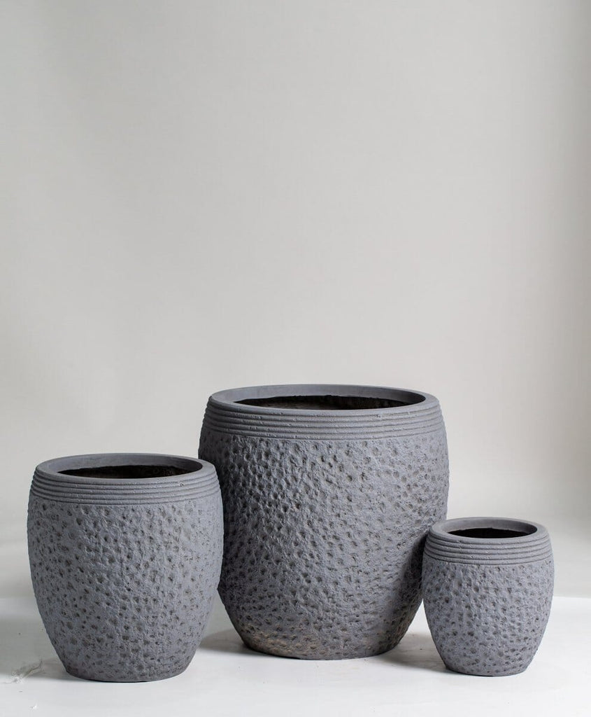 Gray Ceramic Pot (3 Sizes) Homekode 