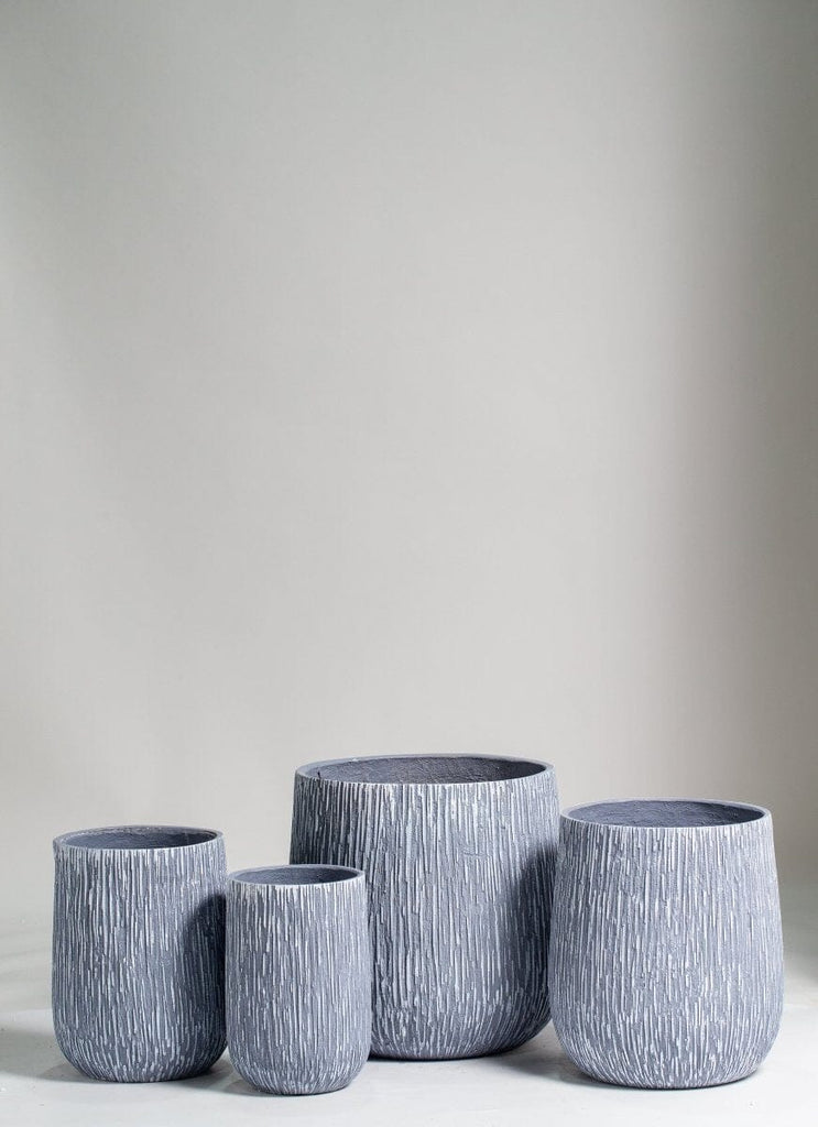Grey Texture Ceramic Plant pot (4 Sizes) Homekode 56x51x51 CM 