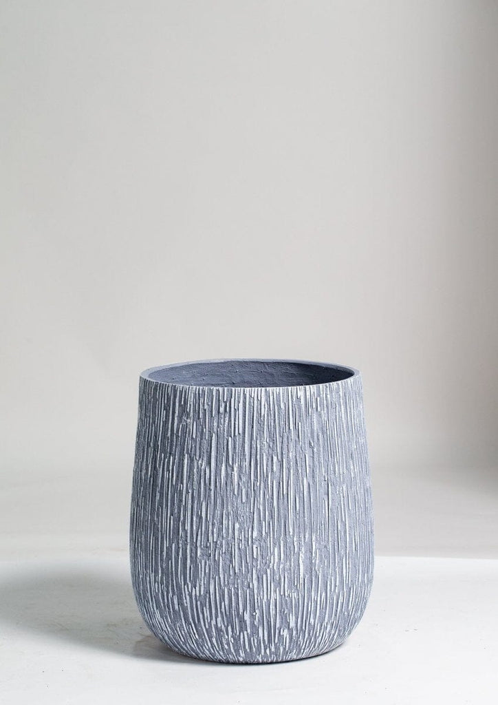 Grey Texture Ceramic Plant pot (4 Sizes) Homekode 52x40x40 CM 