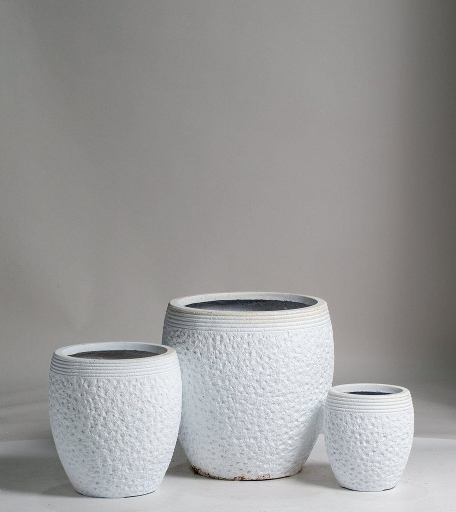 White Ceramic Pot (3 Sizes) Homekode 