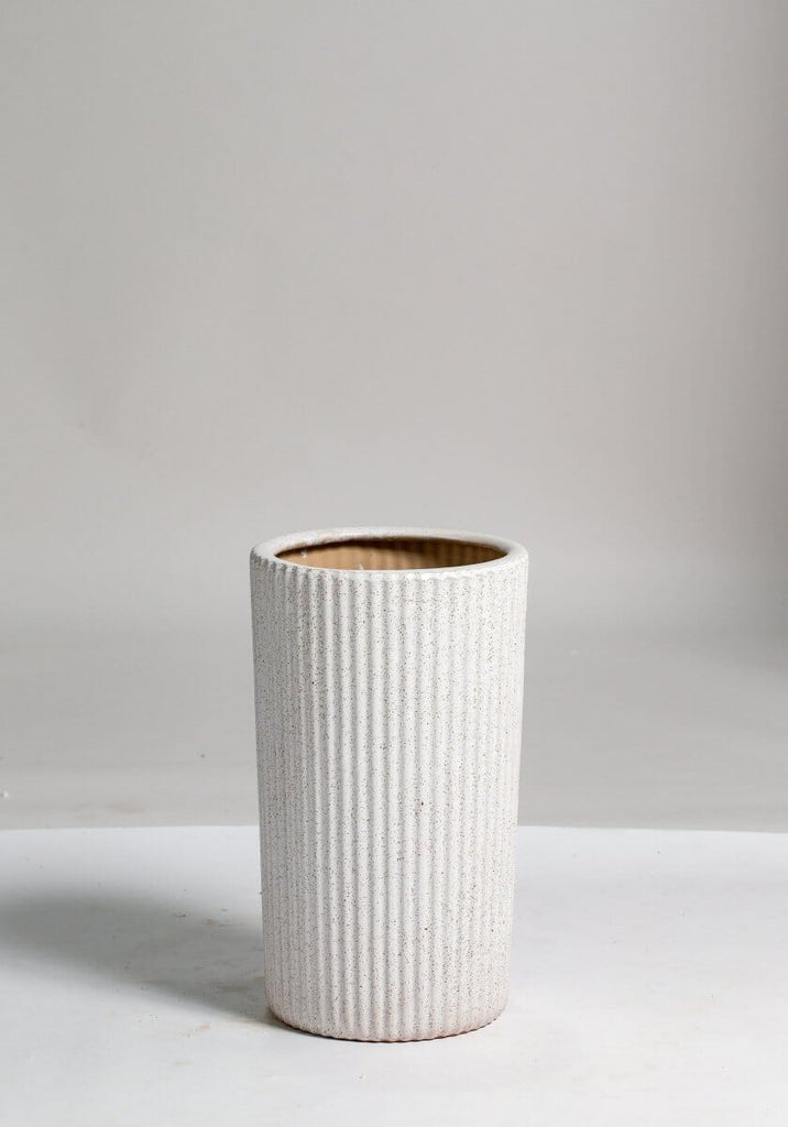 White Sand Patterns Ceramic Pot (3 Sizes Available) Homekode 