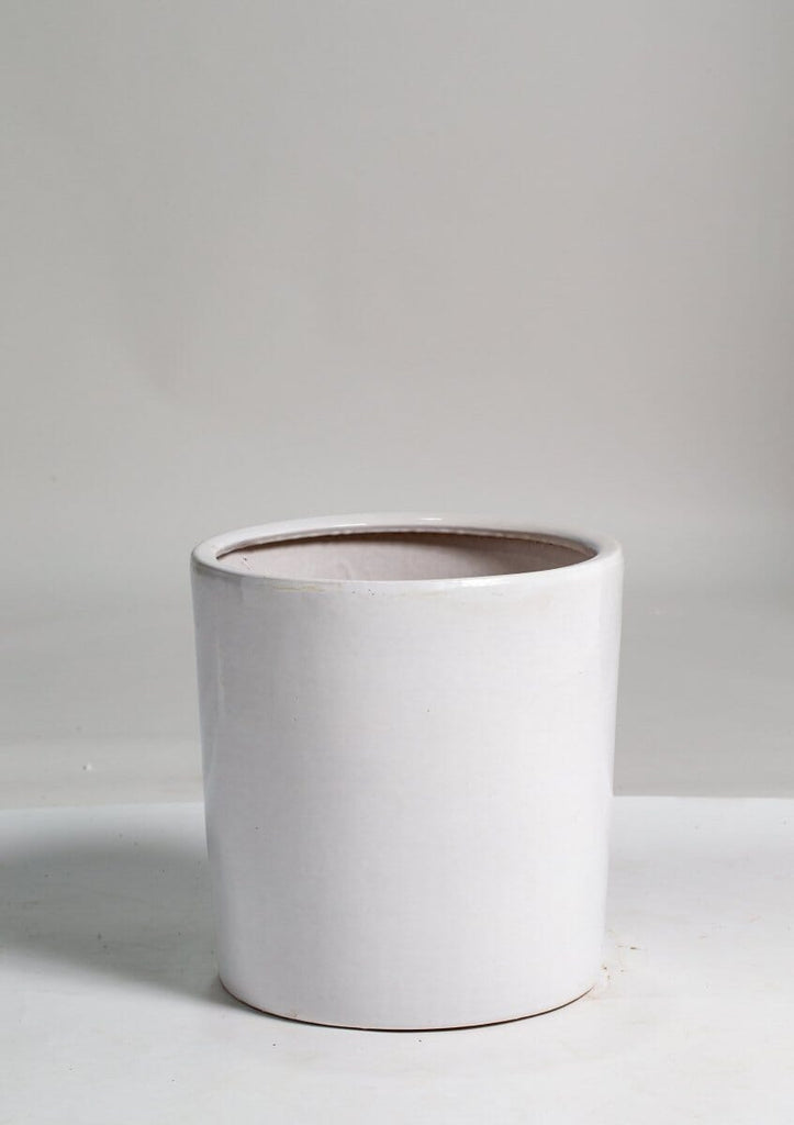 Classic Ceramic White Pot (3 Sizes) Homekode 