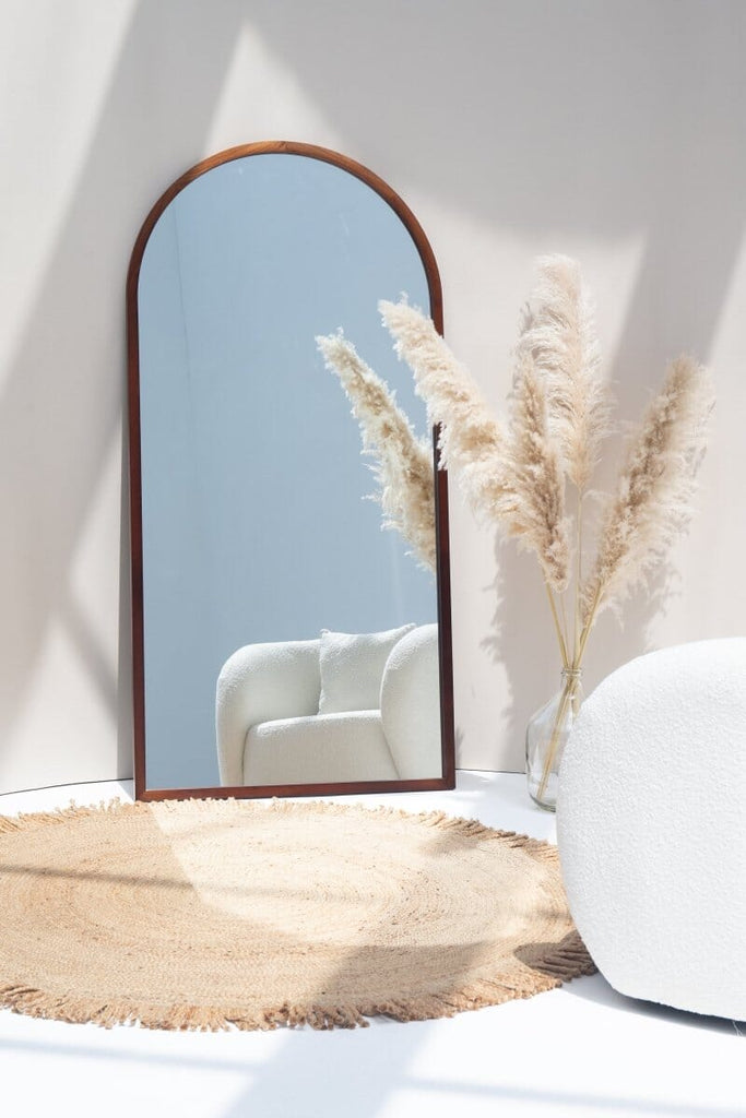 Sycamore Wood Arch Full Length Mirror (180X90 CM) Mirrors Homekode 