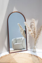 Sycamore Wood Arch Full Length Mirror (180X90 CM) Mirrors Homekode 